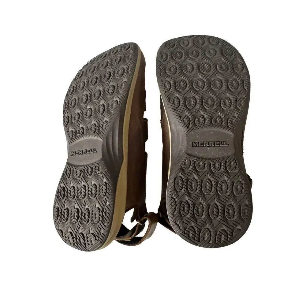 MERRELL TIDERISER LUNA FISHERMAN LEATHER Sandals   Men's 8